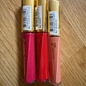 Rimmel London Lip Gloss Trio - Raspberry Sundae, Saucy & Peach Pie